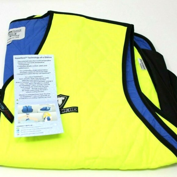 Techniche 6529-Limhivizm Medium XXX LARGE Cooling Vest, Hi-Vis Lime - Picture 9 of 10